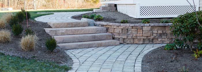 Image of hardscape walkway and steps.