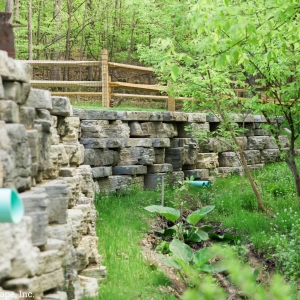 Rosetta Outcropping Retaining Wall designed by Masseo Landscape, Inc. New Paltz Landscape Contractors